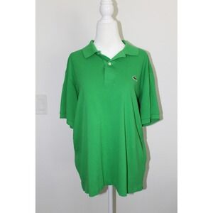 Lacoste L1212 Classic Fit Green Cotton Pique Polo Shirt Women's XL FR‎ 6